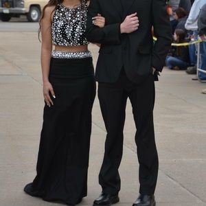 Two piece prom dress